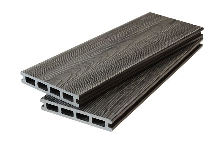 Террасная доска NEXTWOOD Expert 24х146 Серый 3D-фактура / 3D-фактура